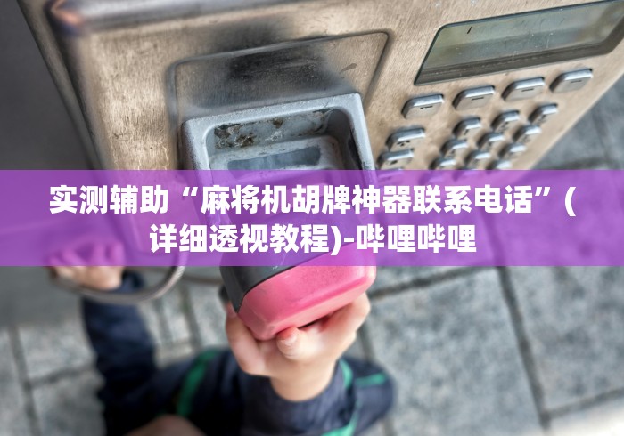 实测辅助“麻将机胡牌神器联系电话”(详细透视教程)-哔哩哔哩