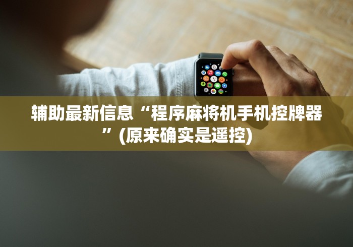辅助最新信息“程序麻将机手机控牌器”(原来确实是遥控) 辅助最新信息“程序麻将机手机控牌器”(原来确实是遥控)