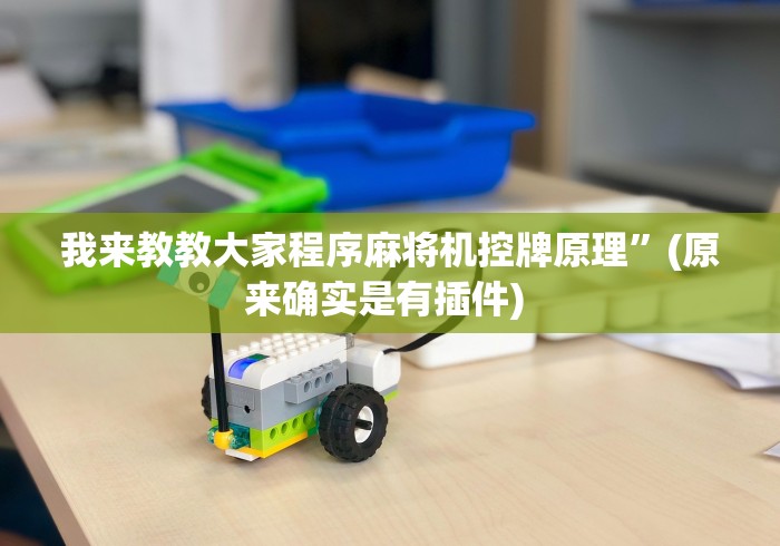 我来教教大家程序麻将机控牌原理”(原来确实是有插件) 我来教教大家程序麻将机控牌原理”(原来确实是有插件)