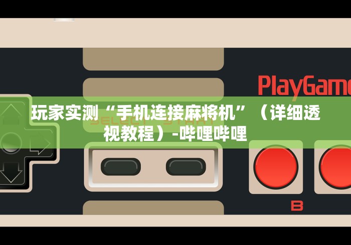 【玩家游戏玩法】“麻将机红中控牌器”(原来确实是遥控)