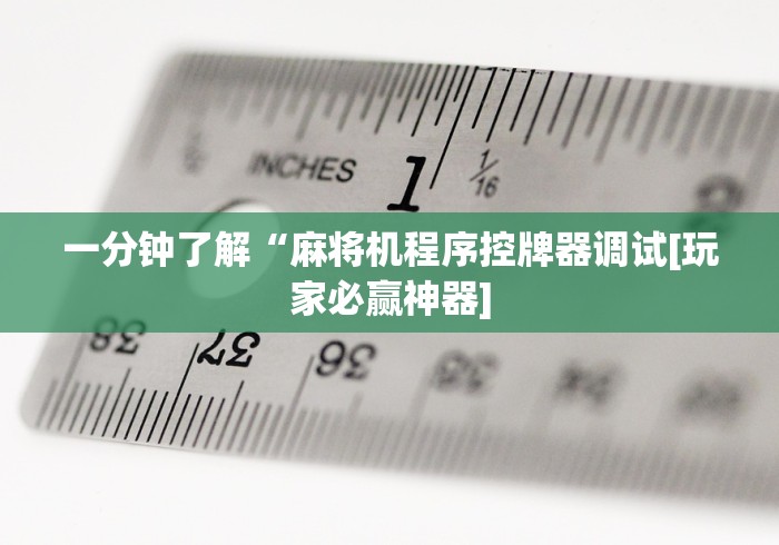 【重大消息】“专门配麻将机遥控器”作弊挂(辅助遥控+教程)