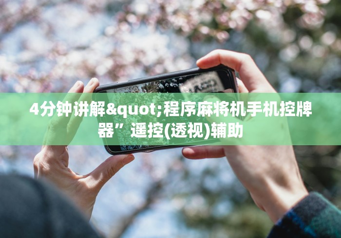 4分钟讲解"程序麻将机手机控牌器”遥控(透视)辅助