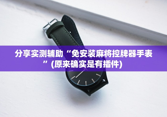 分享实测辅助“免安装麻将控牌器手表”(原来确实是有插件) 