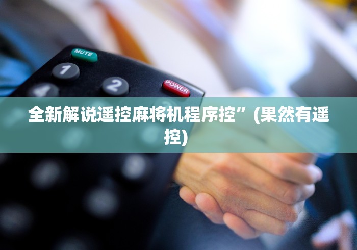 全新解说遥控麻将机程序控”(果然有遥控) 全新解说遥控麻将机程序控”(果然有遥控)