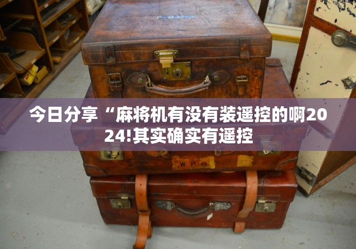 今日分享“麻将机有没有装遥控的啊2024!其实确实有遥控