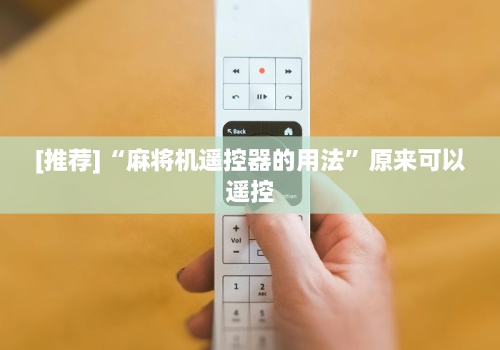 今日分享“麻将机免装控牌器全自动识别”助赢神器使用详细教程