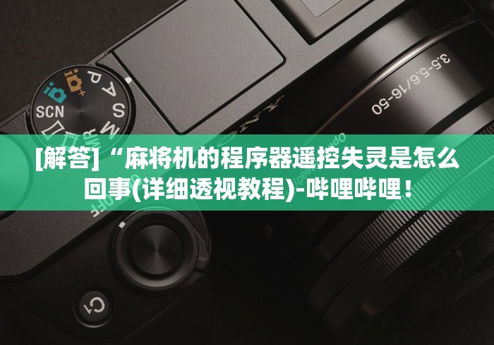 [解答]“麻将机的程序器遥控失灵是怎么回事(详细透视教程)-哔哩哔哩！