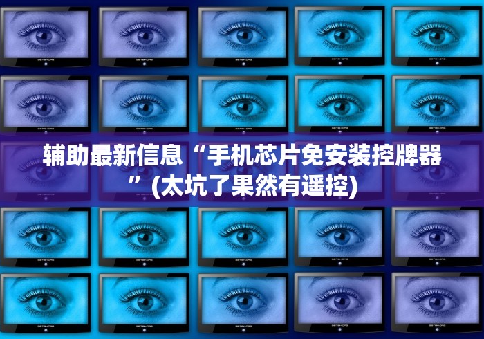 辅助最新信息“手机芯片免安装控牌器”(太坑了果然有遥控)