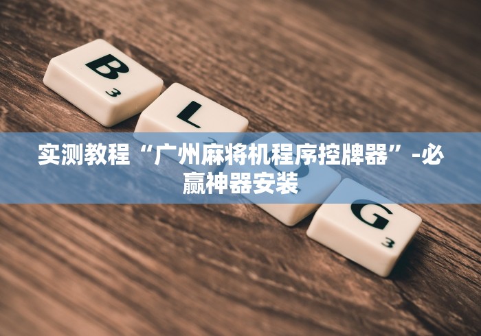 实测教程“广州麻将机程序控牌器”-必赢神器安装