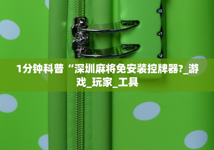 1分钟科普“深圳麻将免安装控牌器?_游戏_玩家_工具