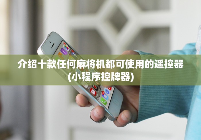 介绍十款任何麻将机都可使用的遥控器(小程序控牌器)