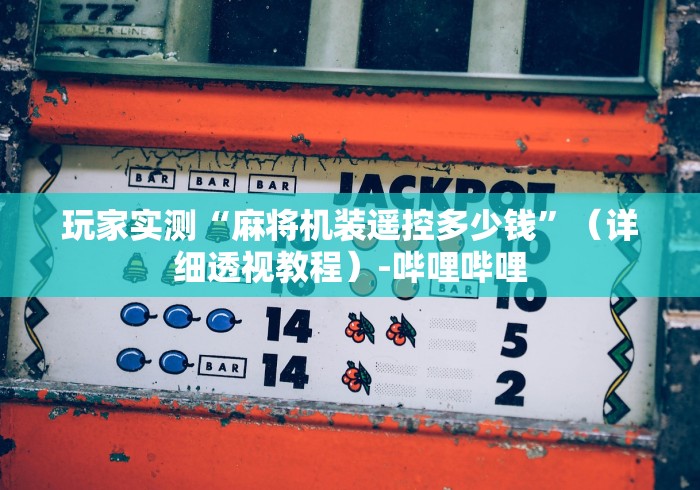 玩家实测“麻将机装遥控多少钱”（详细透视教程）-哔哩哔哩