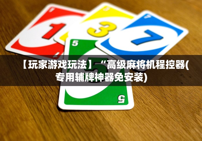 【玩家游戏玩法】“高级麻将机程控器(专用辅牌神器免安装)