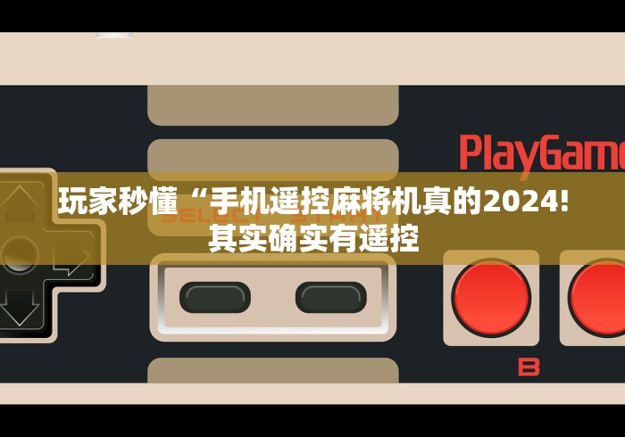 玩家秒懂“手机遥控麻将机真的2024!其实确实有遥控