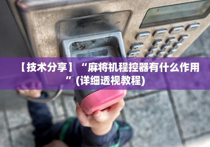 【技术分享】“麻将机程控器有什么作用”(详细透视教程)