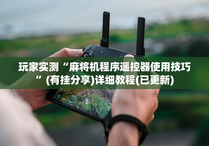 玩家实测“麻将机程序遥控器使用技巧”(有挂分享)详细教程(已更新)