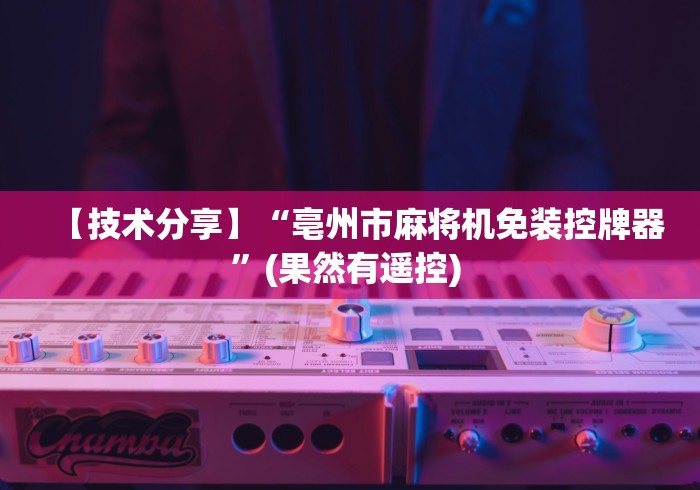 【技术分享】“亳州市麻将机免装控牌器”(果然有遥控) 