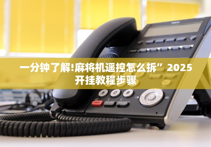 一分钟了解!麻将机遥控怎么拆”2025开挂教程步骤