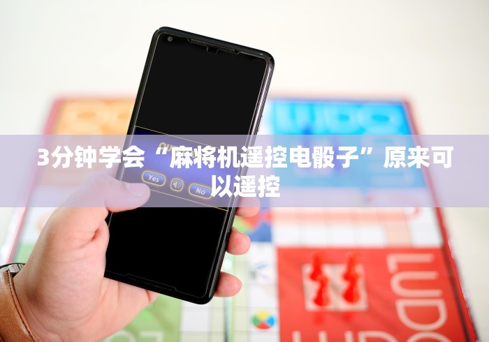 3分钟学会“麻将机遥控电骰子”原来可以遥控 3分钟学会“麻将机遥控电骰子”原来可以遥控