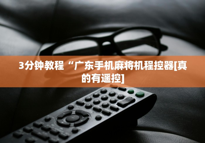 3分钟教程“广东手机麻将机程控器[真的有遥控]