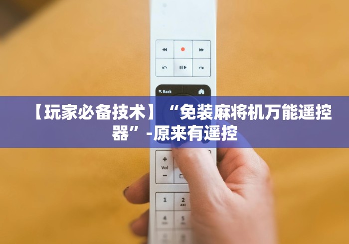 【玩家必备技术】“免装麻将机万能遥控器”-原来有遥控