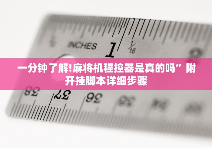 一分钟了解!麻将机程控器是真的吗”附开挂脚本详细步骤
