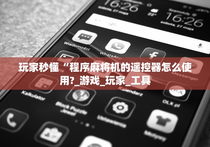 玩家秒懂“程序麻将机的遥控器怎么使用?_游戏_玩家_工具 玩家秒懂“程序麻将机的遥控器怎么使用?_游戏_玩家_工具