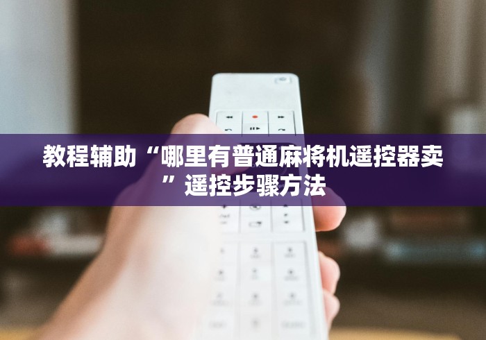 教程辅助“哪里有普通麻将机遥控器卖”遥控步骤方法