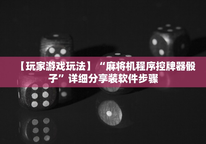 【玩家游戏玩法】“麻将机程序控牌器骰子”详细分享装软件步骤