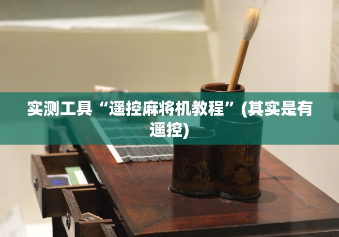 实测工具“遥控麻将机教程”(其实是有遥控)